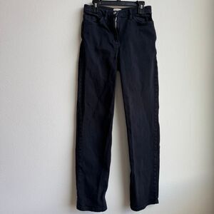 Aritzia Wilfred Size 0 / XS The Melina Jeans Straight Solid Wash Black Gray